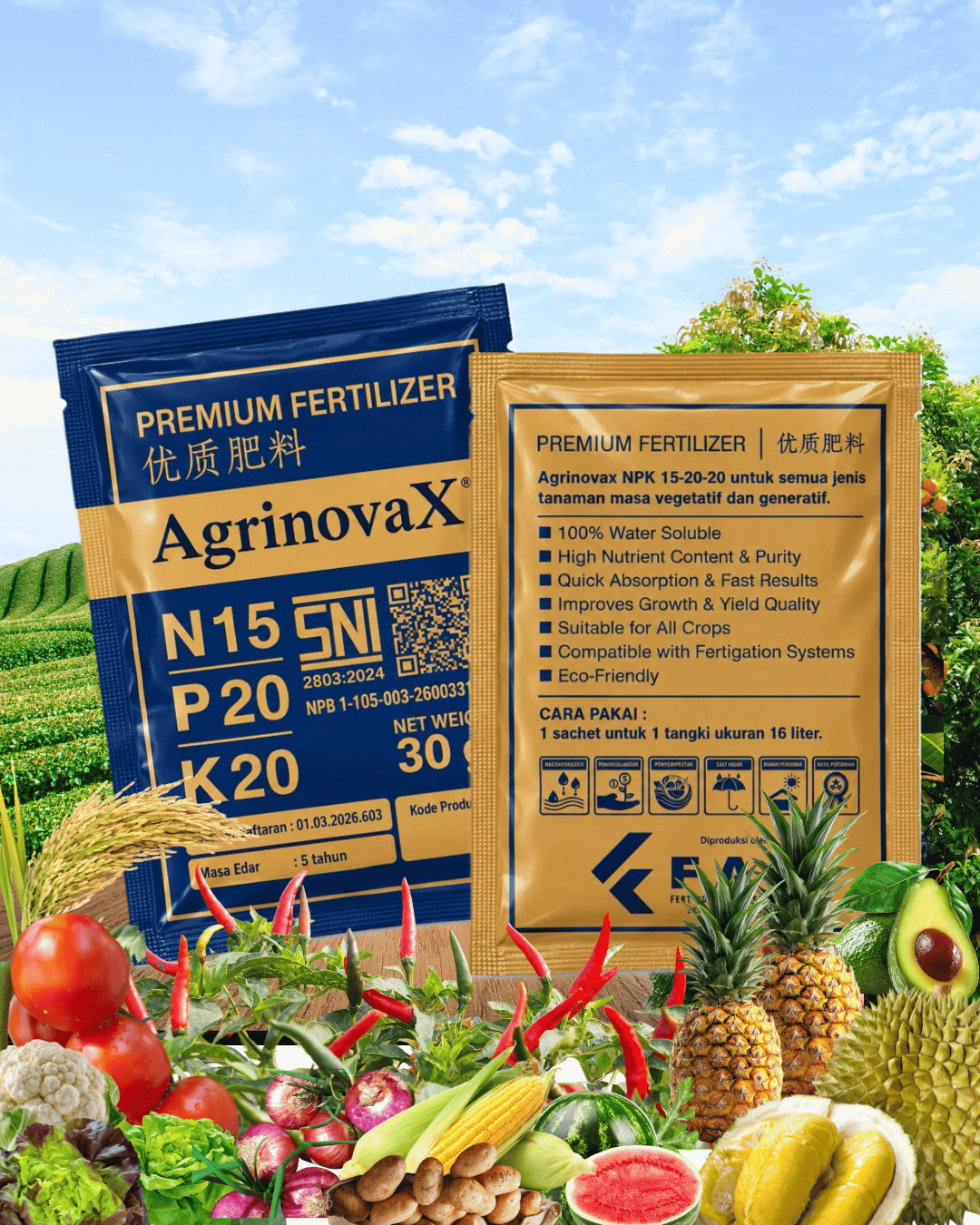 AgrinovaX® NPK15-20-20